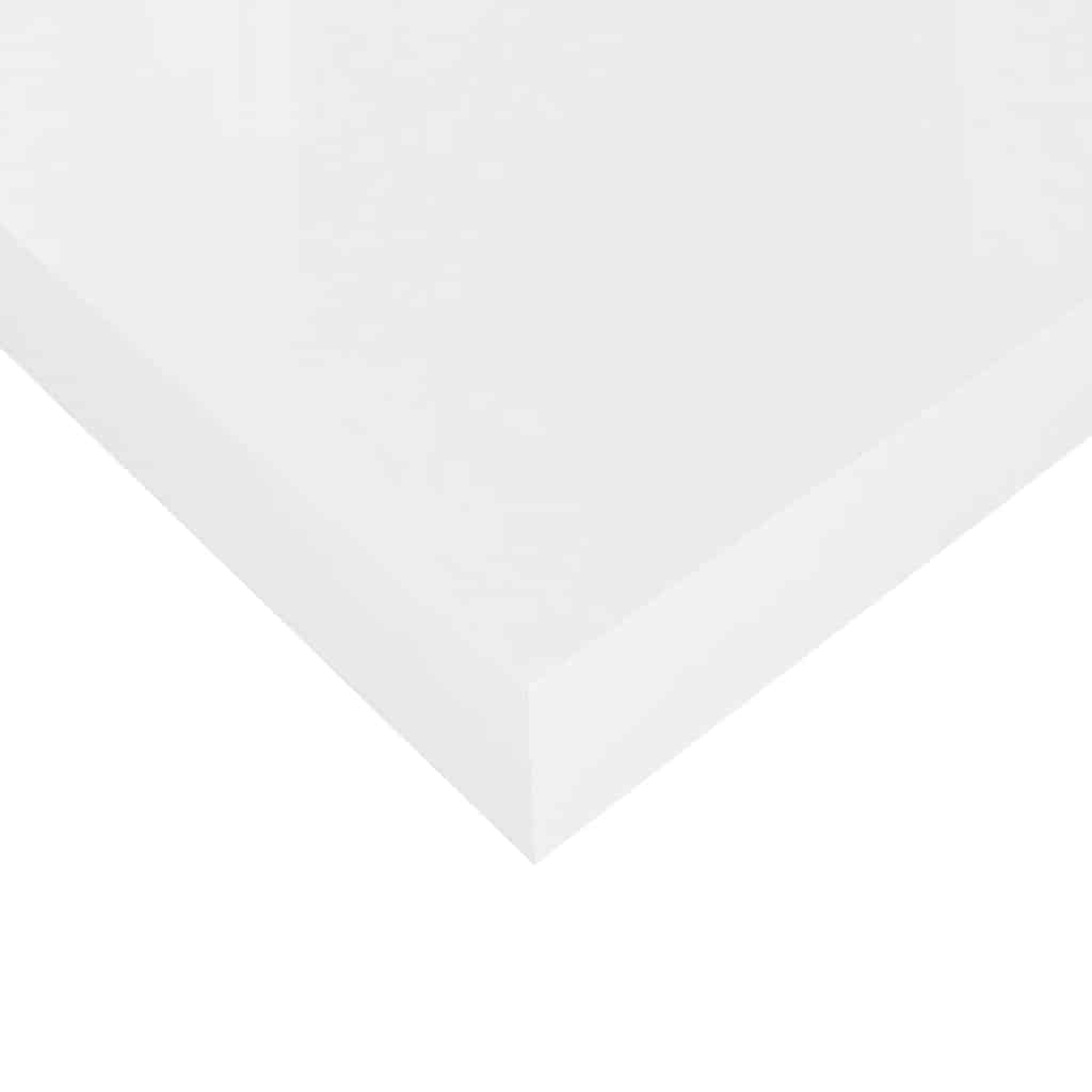 vidaXL Floating Wall Shelf High Gloss White 40x23x3.8 cm MDF