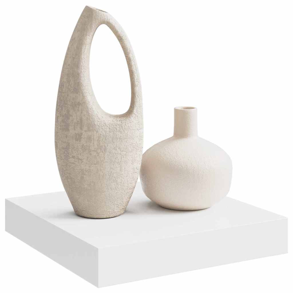 323802 vidaXL Floating Wall Shelf White 23x23,5x3,8 cm MDF