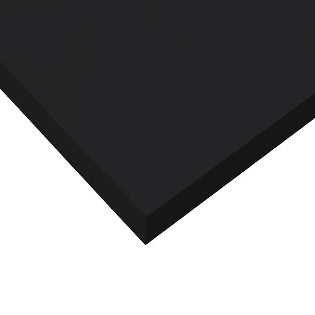 vidaXL Wall Shelf | Black | Honeycomb MDF, metal frame | 80x23.5x3.8 cm