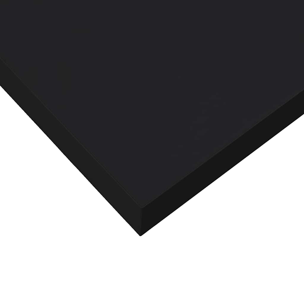 vidaXL Floating Wall Shelf Black 90x23.5x3.8 cm MDF