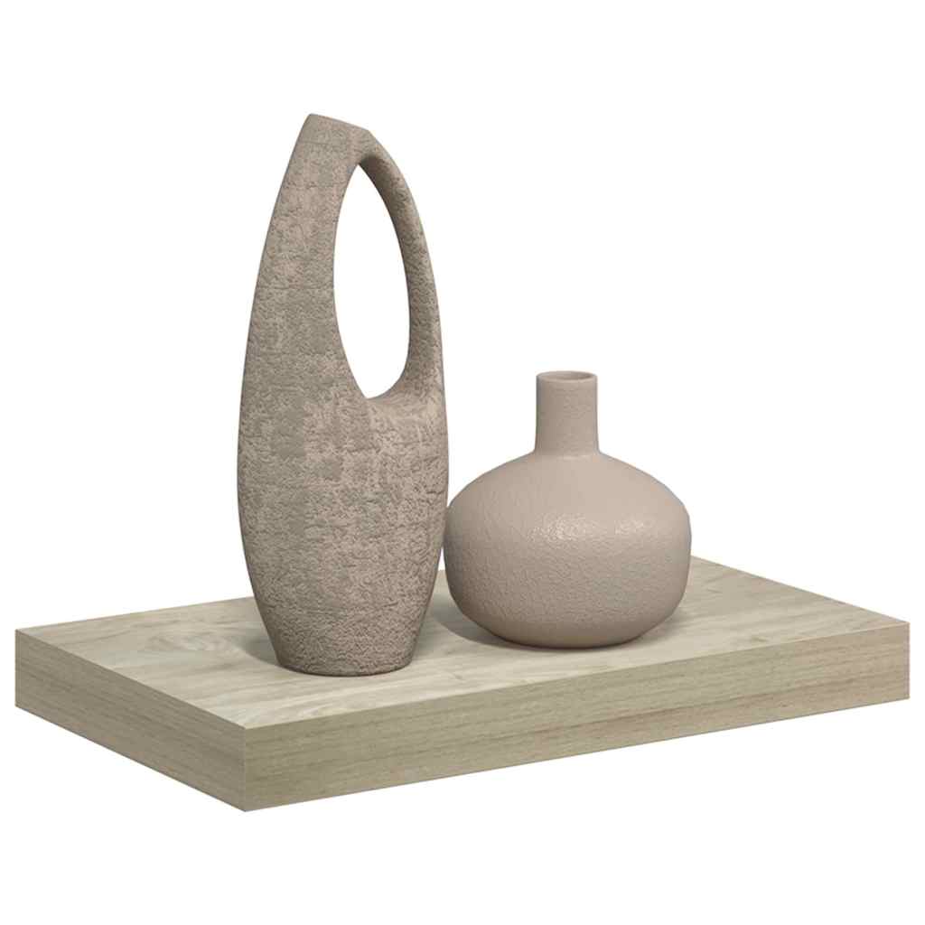 vidaXL Floating Wall Shelf Oak 40x23.5x3.8 cm MDF