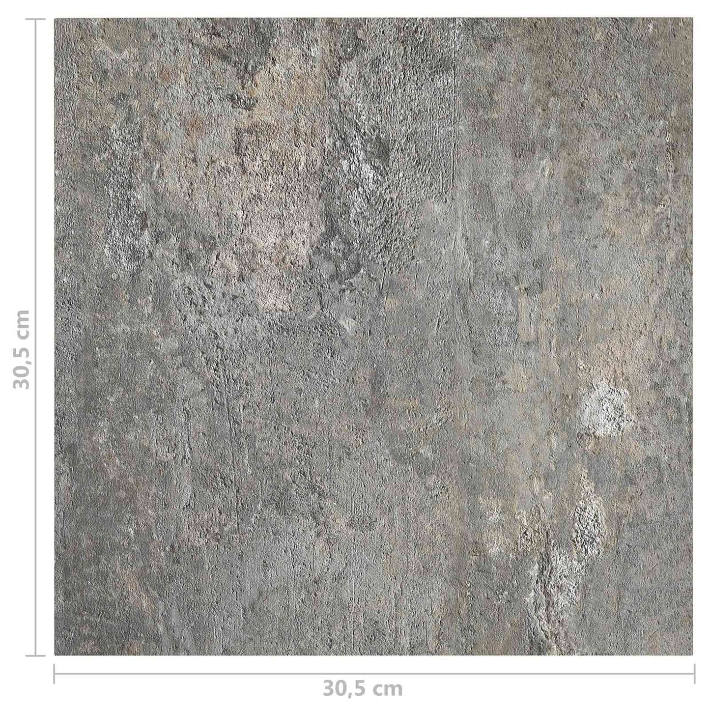 vidaXL Flooring Planks 5.11 m² 55 pcs PVC Stone wall