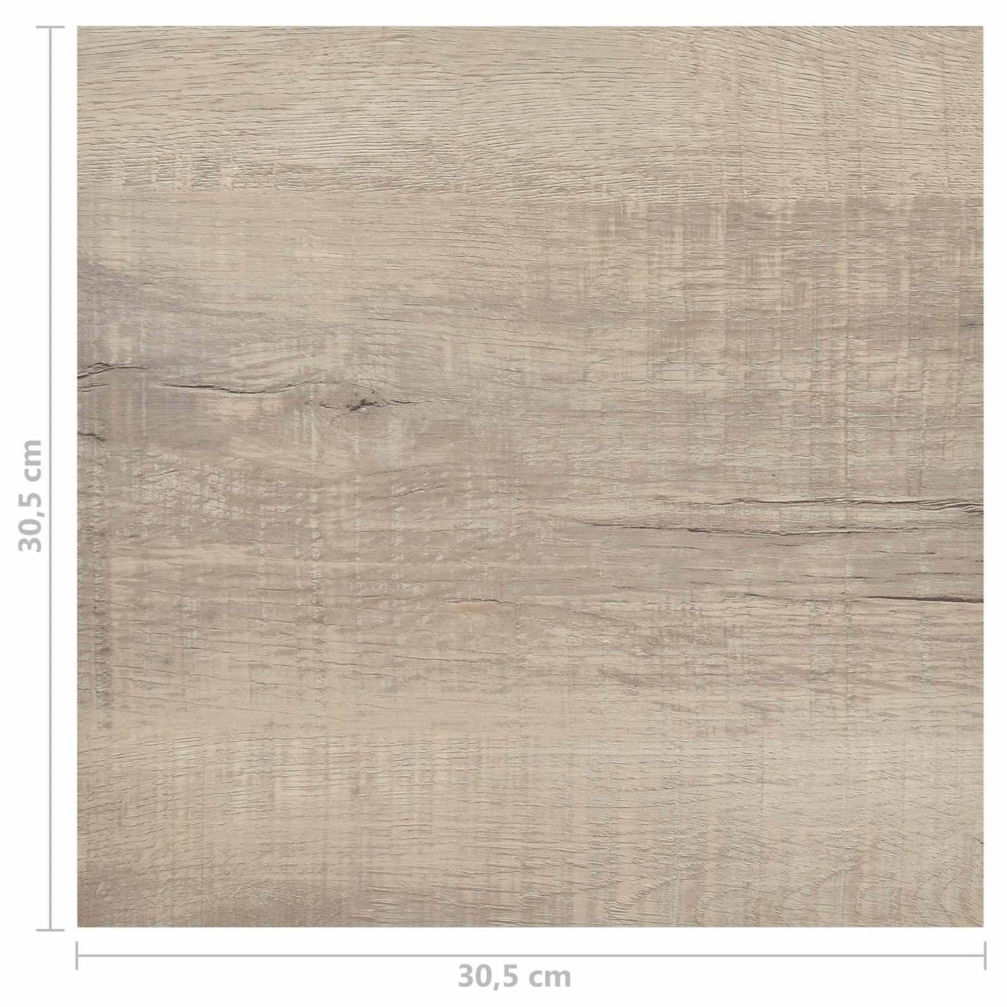 vidaXL Flooring Planks 55 pcs Taupe 5.11 m² PVC