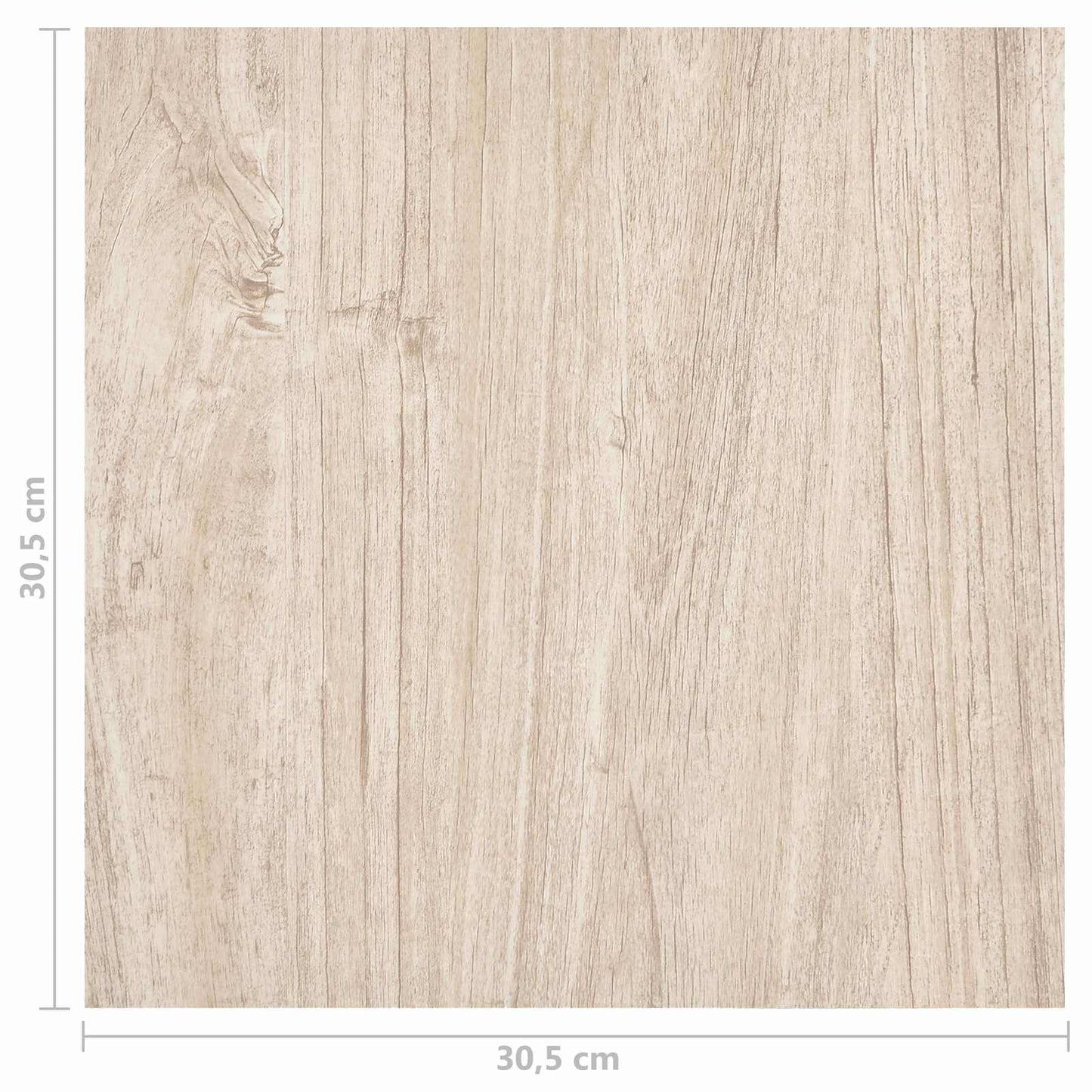vidaXL Flooring Planks 5.11 m² 55 pcs PVC White and Wood Color