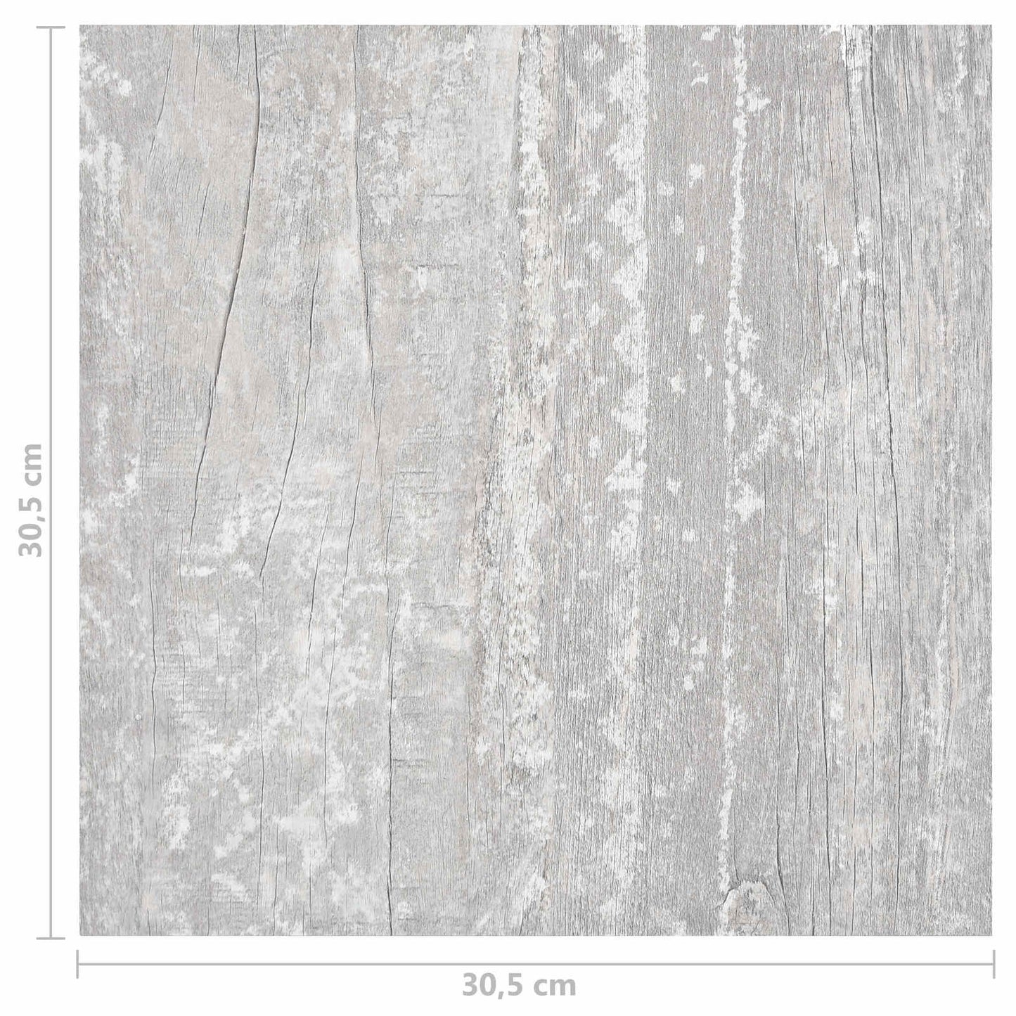vidaXL Flooring Planks 5.11 m² 55 pcs PVC Light Grey and White