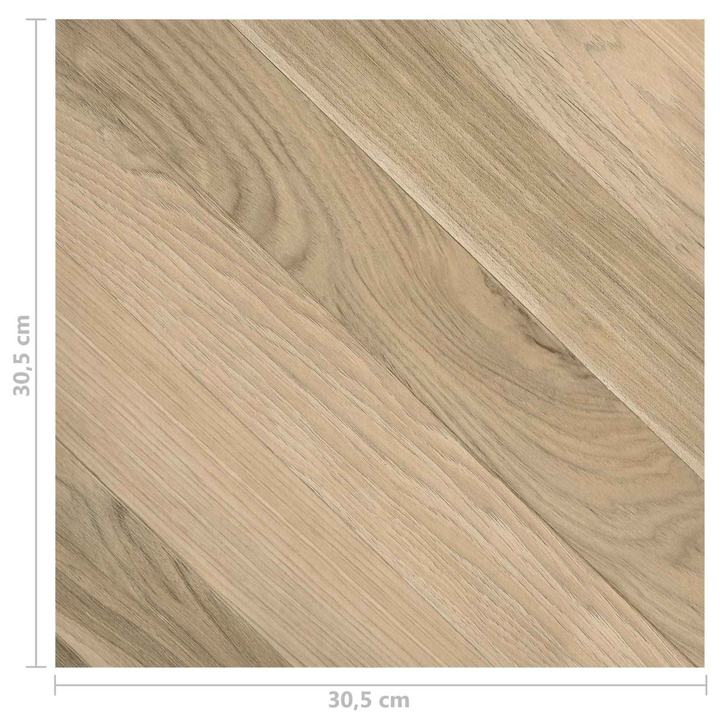 vidaXL Flooring Planks 55 pcs Brown 5.11 m² PVC