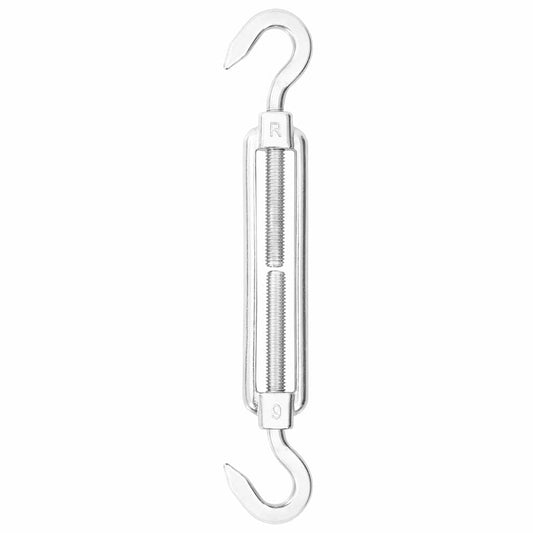 310241 vidaXL 12 Piece Sunshade Sail Accessory Set Stainless Steel