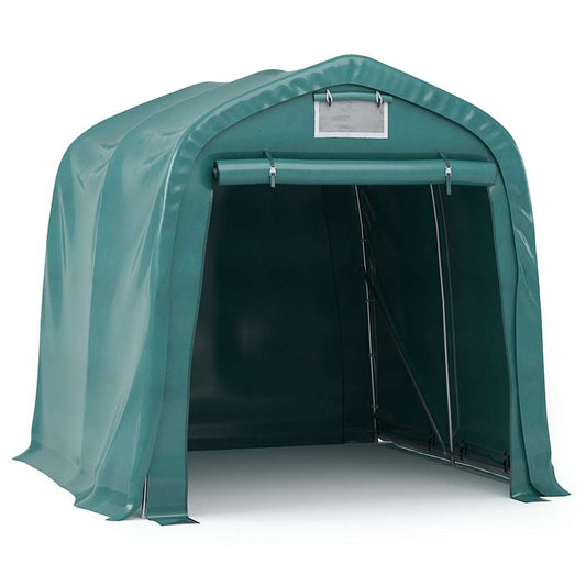 vidaXL Garage Tent PVC 1,6x2,4 m Green
