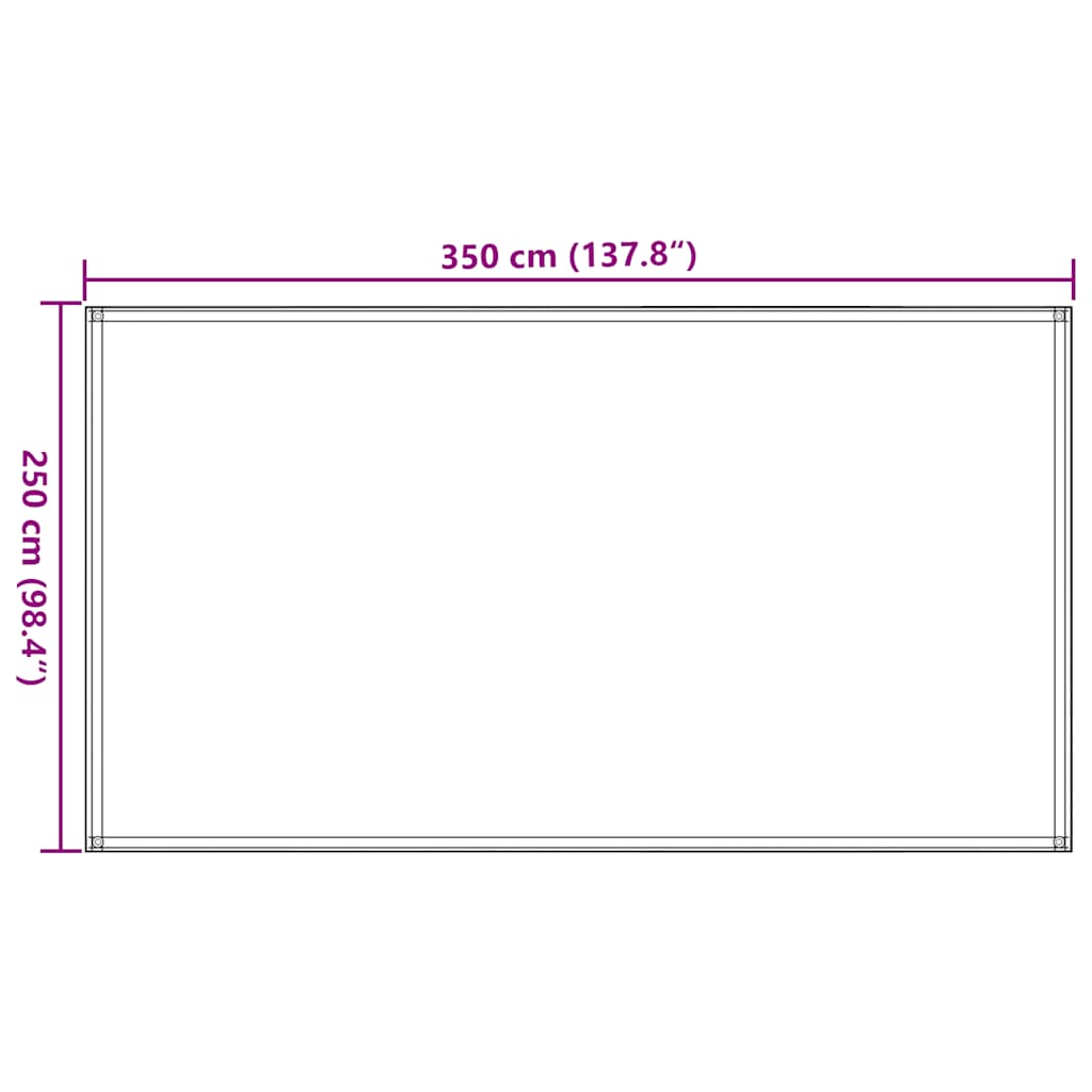 vidaXL Tent Carpet 250x350 cm Anthracite