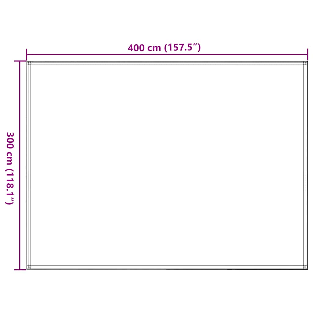 vidaXL Tent Carpet 300x400 cm Anthracite and White