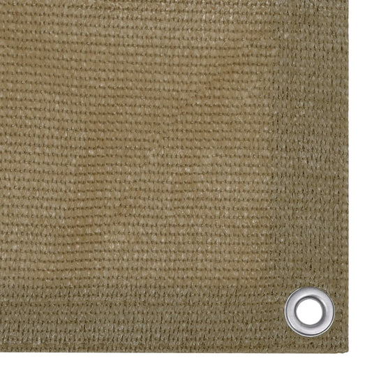 vidaXL Balcony Screen Taupe 75x400 cm HDPE