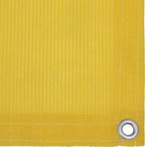 vidaXL Balcony Screen Yellow 75x400 cm HDPE