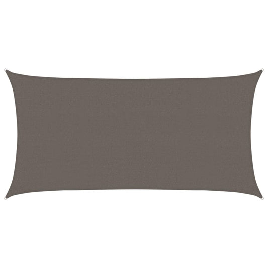 vidaXL Sunshade Sail 160 g/m² Anthracite 2.5x5 m HDPE