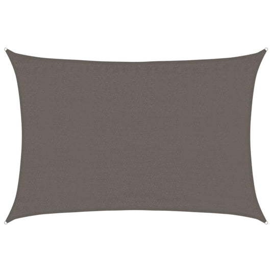 vidaXL Sunshade Sail 160 g/m² Anthracite 3.5x4.5 m HDPE