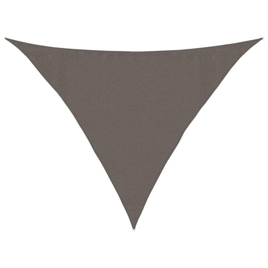 vidaXL Sunshade Sail 160 g/m² Anthracite 3.5x3.5x4.9 m HDPE