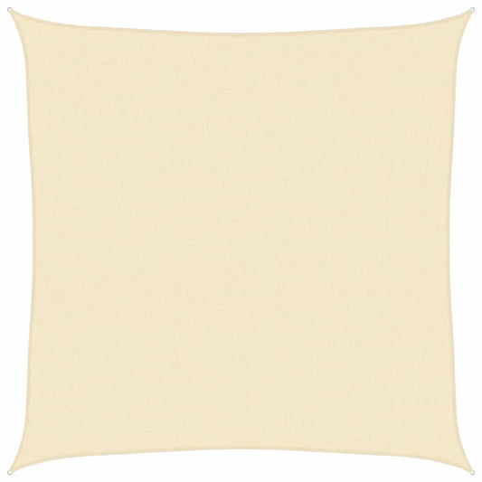 vidaXL Sunshade Sail 160 g/m² Cream 7x7 m HDPE