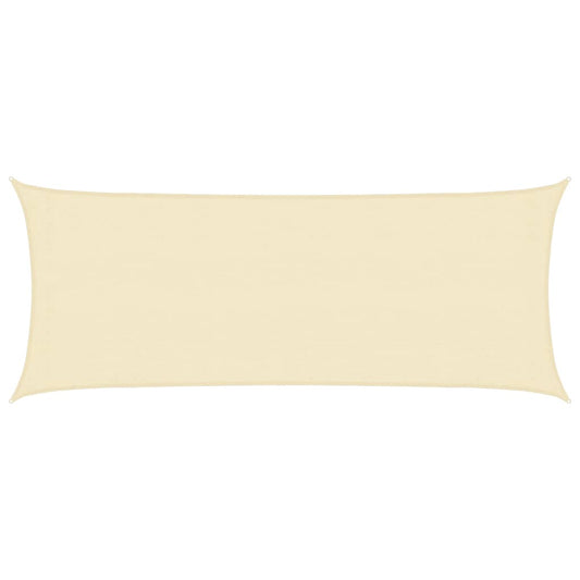 vidaXL Sunshade Sail 160 g/m² Cream 2x4.5 m HDPE