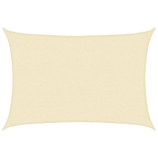 vidaXL Sunshade Sail 160 g/m² Cream 2.5x4 m HDPE
