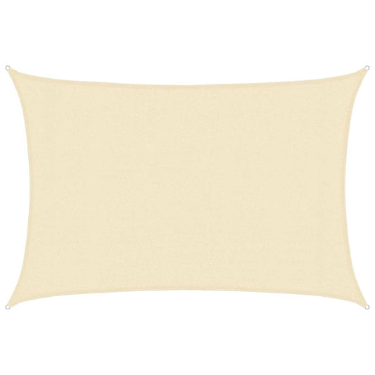 vidaXL Sunshade Sail 160 g/m² Cream 3x4.5 m HDPE
