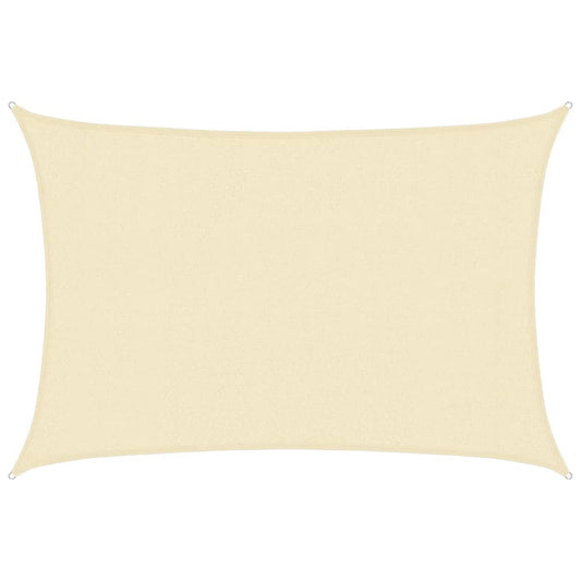 vidaXL Sunshade Sail 160 g/m² Cream 3x5 m HDPE