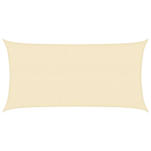 vidaXL Sunshade Sail 160 g/m² Cream 3x6 m HDPE