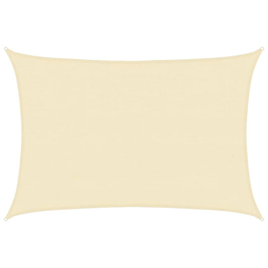 vidaXL Sunshade Sail 160 g/m² Cream 4x5 m HDPE