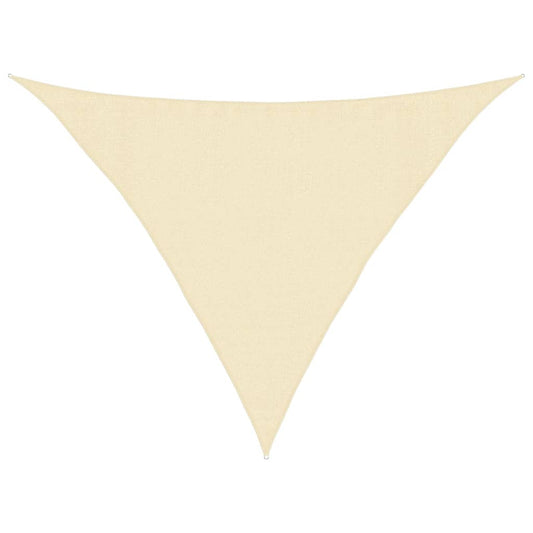 vidaXL Sunshade Sail 160 g/m² Cream 3.5x3.5x4.9 m HDPE