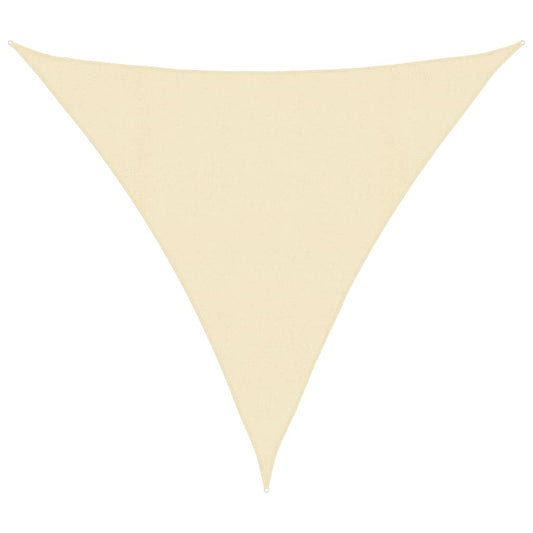 vidaXL Sunshade Sail 160 g/m² Cream 4x4x4 m HDPE