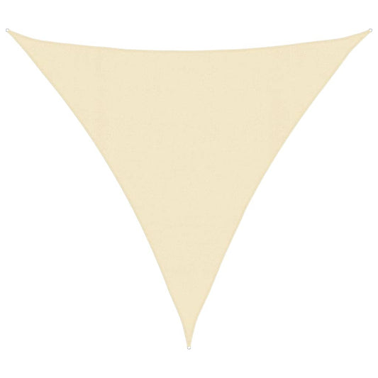 vidaXL Sunshade Sail 160 g/m² Cream 4.5x4.5x4.5 m HDPE