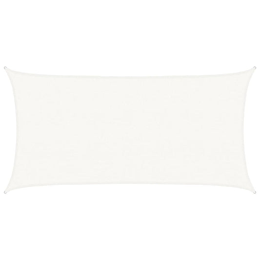 vidaXL Sunshade Sail 160 g/m² White 2x3.5 m HDPE