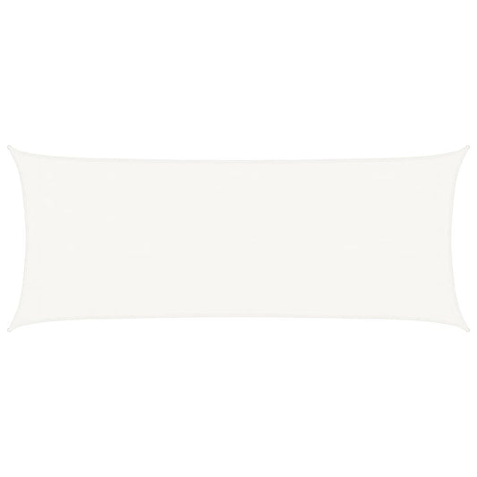 vidaXL Sunshade Sail 160 g/m² White 2x5 m HDPE