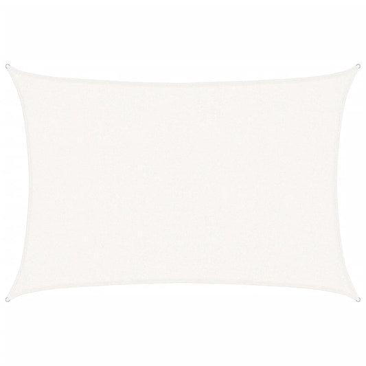 vidaXL Sunshade Sail 160 g/m² White 2.5x3.5 m HDPE