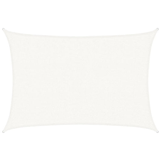 vidaXL Sunshade Sail 160 g/m² White 2.5x4 m HDPE