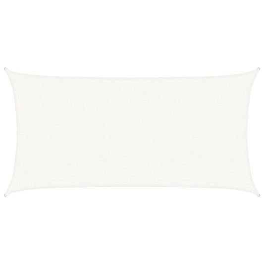 vidaXL Sunshade Sail 160 g/m² White 2.5x5 m HDPE
