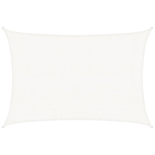 vidaXL Sunshade Sail 160 g/m² White 3x4.5 m HDPE