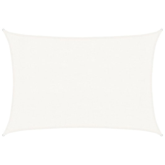 vidaXL Sunshade Sail 160 g/m² White 3x5 m HDPE