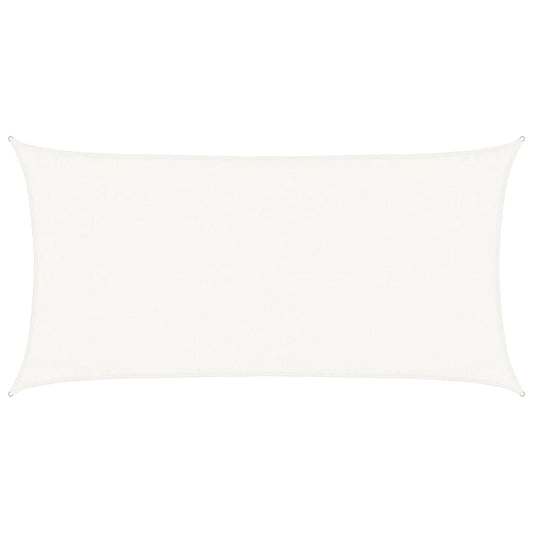 vidaXL Sunshade Sail 160 g/m² White 3x6 m HDPE