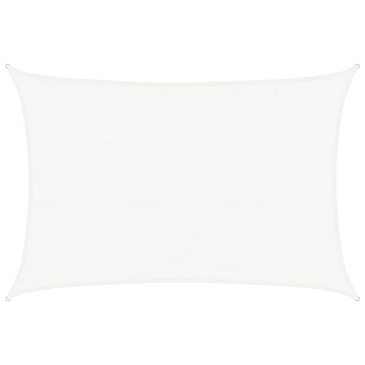 vidaXL Sunshade Sail 160 g/m² White 3.5x4.5 m HDPE