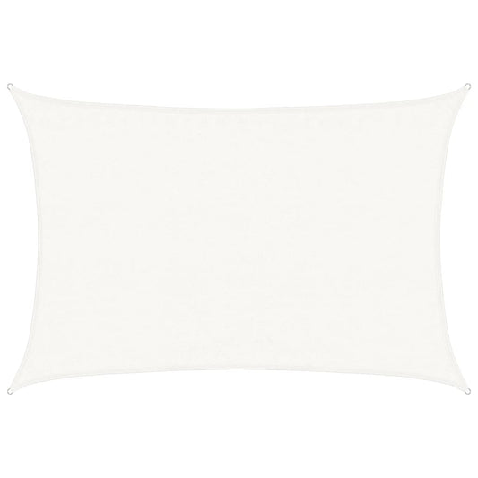 vidaXL Sunshade Sail 160 g/m² White 3.5x5 m HDPE