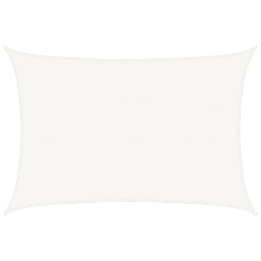 vidaXL Sunshade Sail 160 g/m² White 5x6 m HDPE