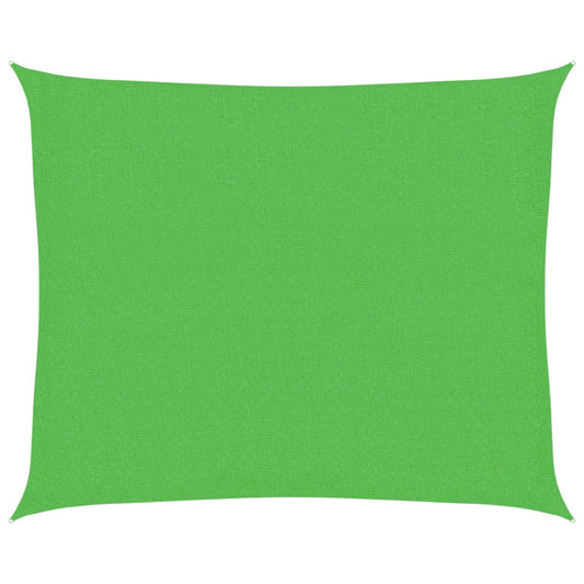 vidaXL Sunshade Sail 160 g/m² Light Green 2.5x3 m HDPE
