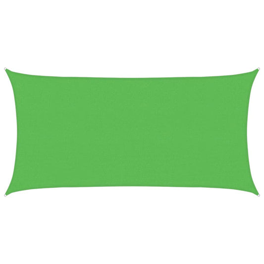 vidaXL Sunshade Sail 160 g/m² Rectangular Light Green 2.5x5 m HDPE