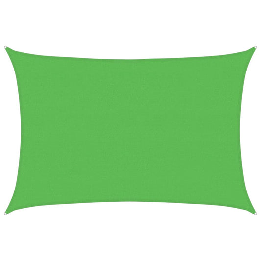 vidaXL Sunshade Sail 160 g/m² Light Green 4x6 m HDPE