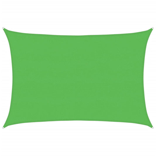 vidaXL Sunshade Sail 160 g/m² Light Green 5x6 m HDPE