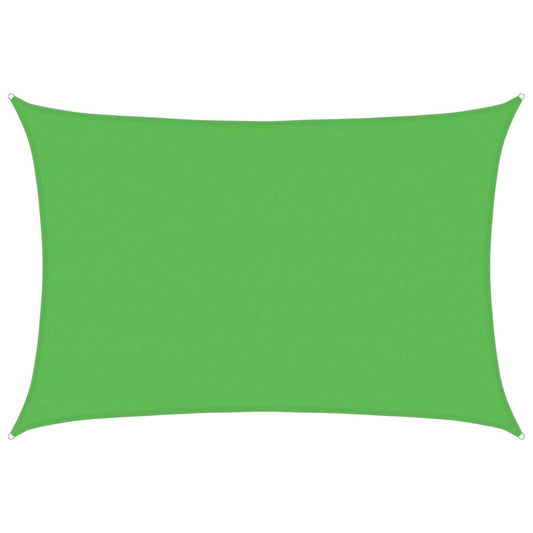 vidaXL Sunshade Sail 160 g/m² Light Green 5x7 m HDPE