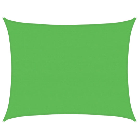 vidaXL Sunshade Sail 160 g/m² Light Green 6x8 m HDPE