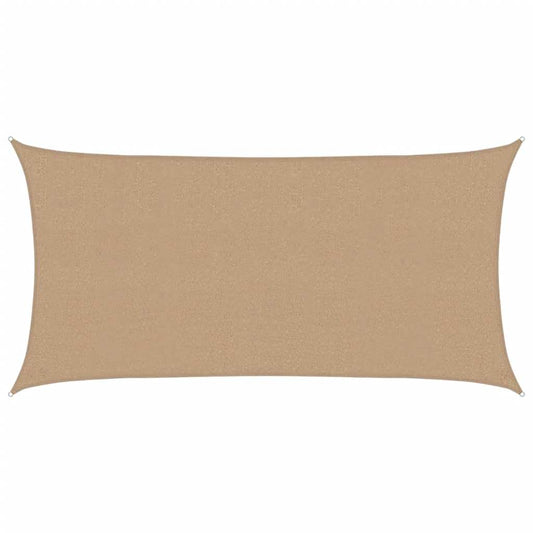 vidaXL Sunshade Sail 160 g/m² Taupe 2.5x4.5 m HDPE