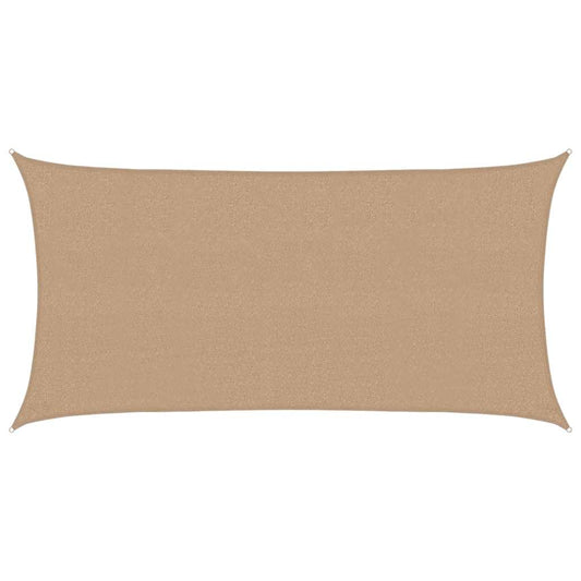 vidaXL Sunshade Sail 160 g/m² Taupe 2.5x5 m HDPE