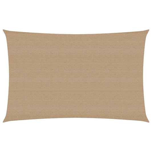 vidaXL Sunshade Sail 160 g/m² Taupe 3x5 m HDPE