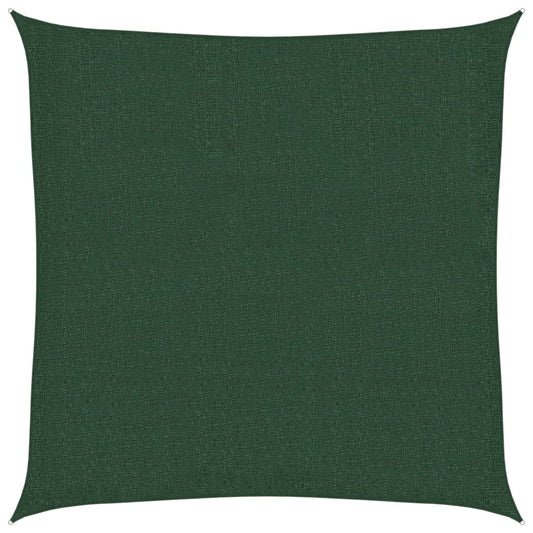 vidaXL Sunshade Sail 160 g/m² Dark Green 2.5x2.5 m HDPE